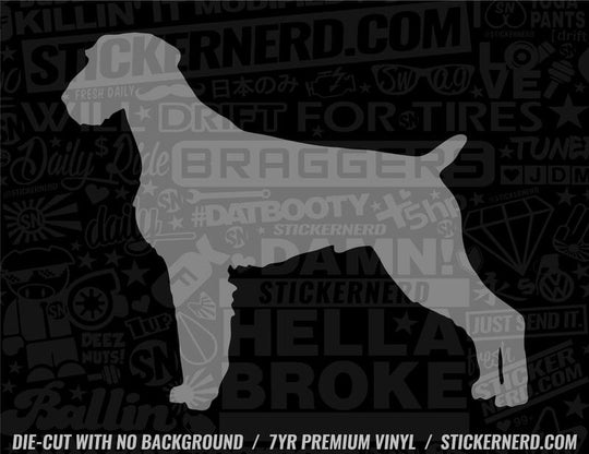 German Wirehaired Pointer Dog Sticker - Decal - STICKERNERD.COM