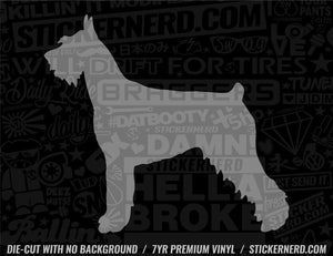 Giant Schnauzer Dog Sticker - Window Decal - STICKERNERD.COM