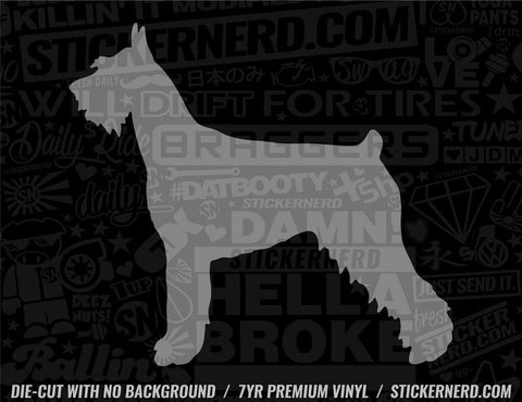 Giant Schnauzer Dog Sticker - Window Decal - STICKERNERD.COM