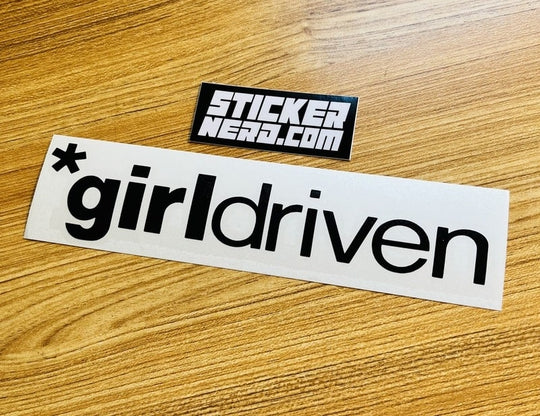 Girl Driven Sticker - STICKERNERD.COM