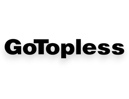 Go Topless Sticker - Window Decal - STICKERNERD.COM
