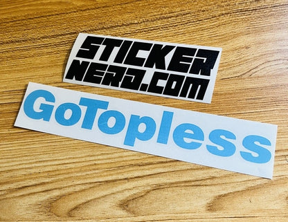 Go Topless Decal - STICKERNERD.COM