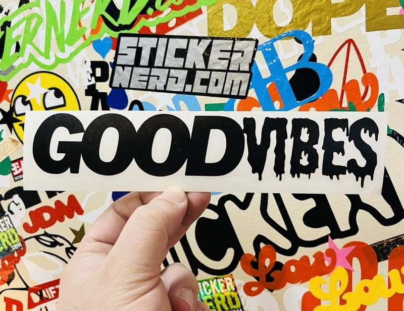 Good Vibes Decal - STICKERNERD.COM