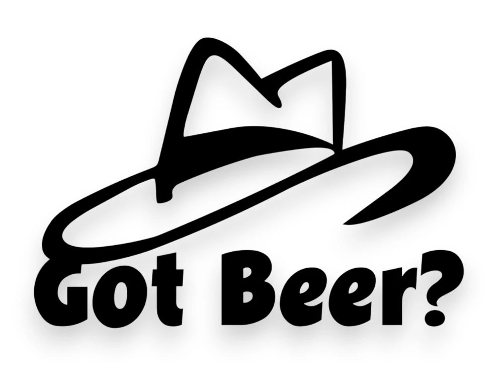 Got Beer Hat Sticker - Decal - STICKERNERD.COM