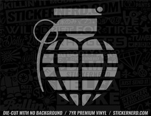 Grenade Heart Sticker - Window Decal - STICKERNERD.COM