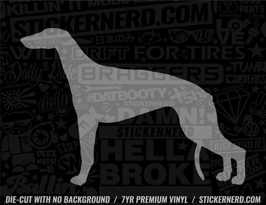 Greyhound Dog Sticker - Decal - STICKERNERD.COM