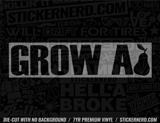 Grow A Pear Sticker - Window Decal - STICKERNERD.COM