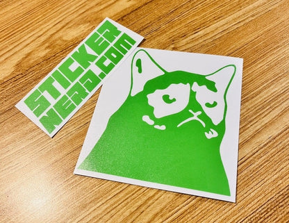 Grumpy Cat Meme Sticker - Window Decal - STICKERNERD.COM