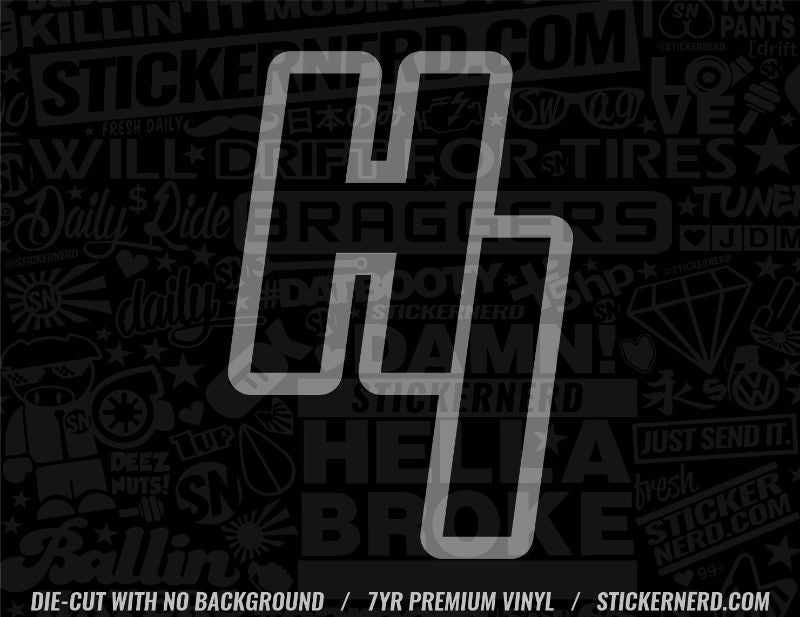 HI State Sticker - State Initials Decal - Abbreviations Decals ...