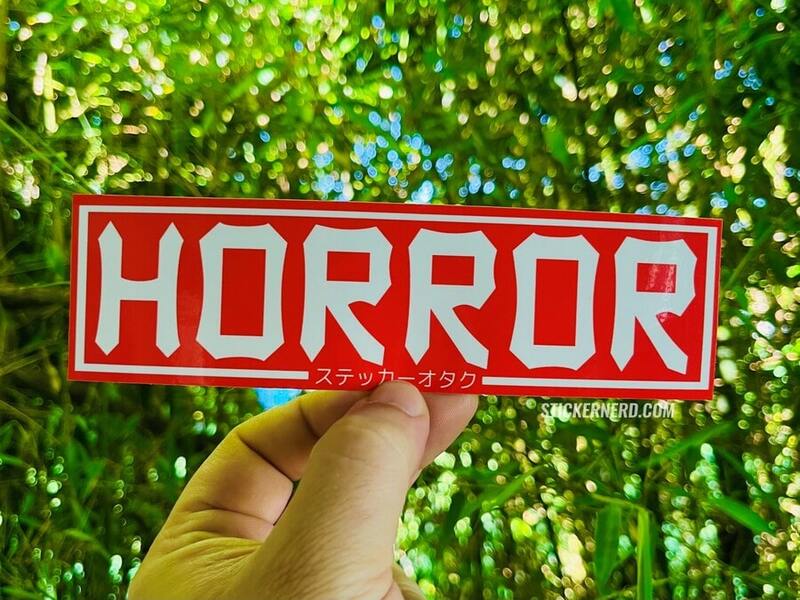 Horror Printed Sticker - StickerNerd.com