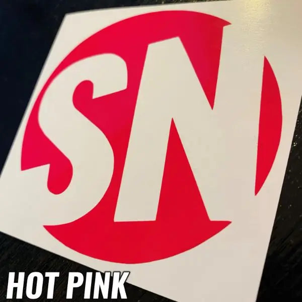 HOT PINK STICKERS - CAR DECALS - STICKERNERD
