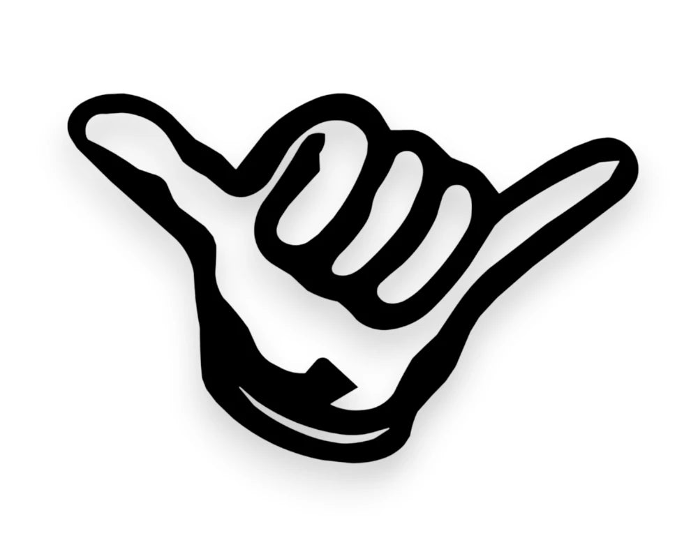 Hang Loose Shaka Sticker - Window Decal - STICKERNERD.COM