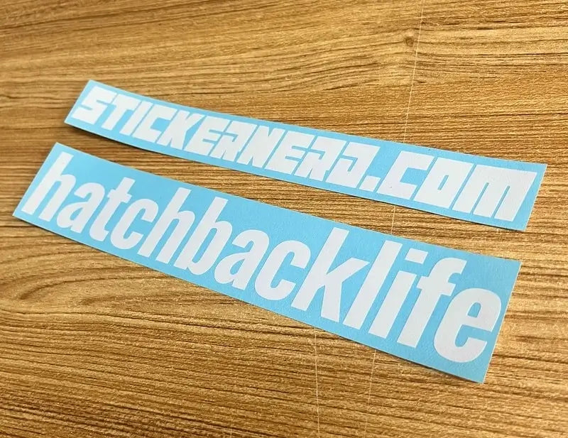 Hatchback Life Decal - Vinyl Car Sticker  - STICKERNERD
