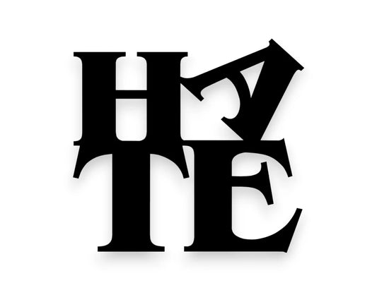 Hate Sticker - Decal - STICKERNERD.COM
