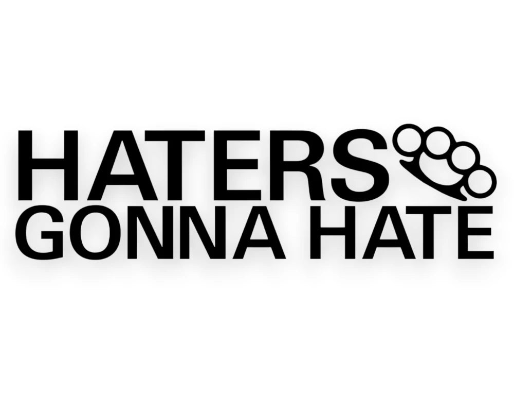 Haters Gonna Hate Sticker - Window Decal - STICKERNERD.COM