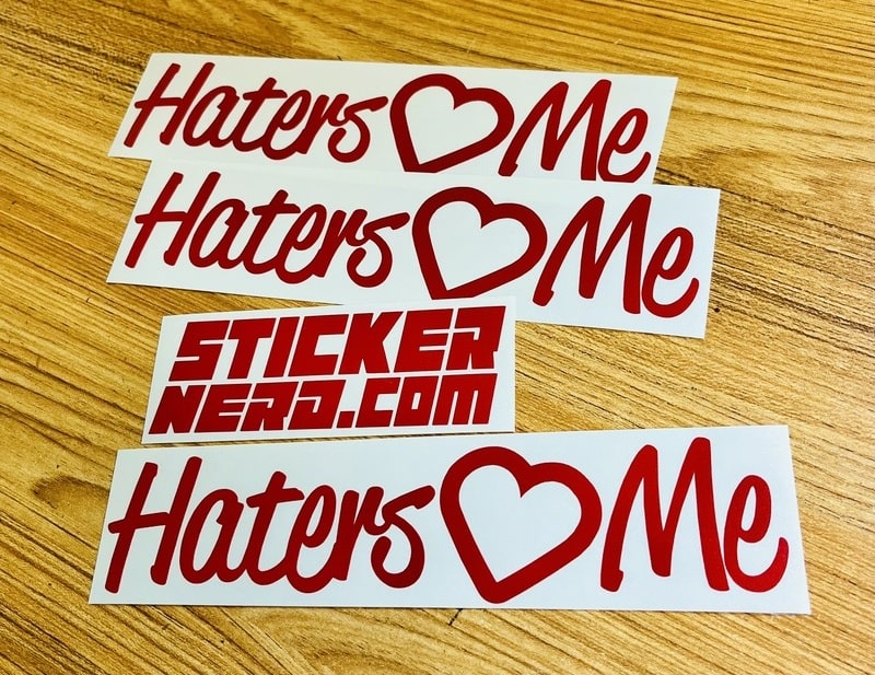 Haters Love Me Decal