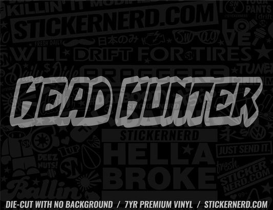 Head Hunter Sticker - Window Decal - STICKERNERD.COM