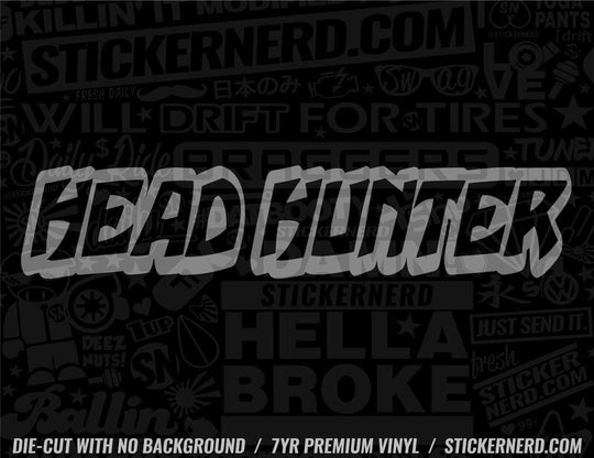 Head Hunter Sticker - Window Decal - STICKERNERD.COM