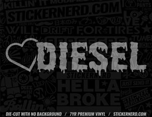 Heart Diesel Sticker - STICKERNERD.COM