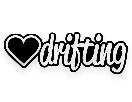 Heart Drifting Sticker - Tuner Window Decal - STICKERNERD.COM