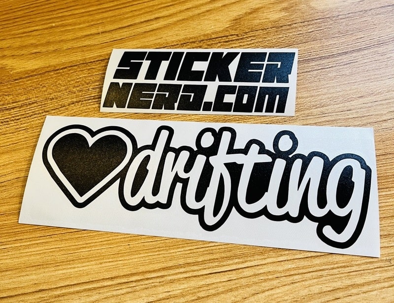 Heart Drifting Sticker - Decal - STICKERNERD.COM