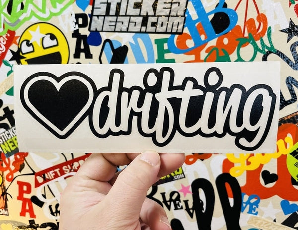 Heart Drifting Sticker - Decal - STICKERNERD.COM