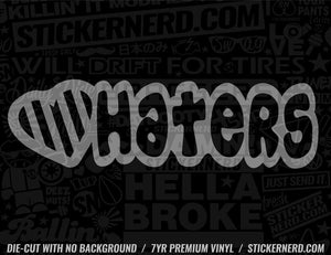Heart Haters Sticker - Decal - STICKERNERD.COM