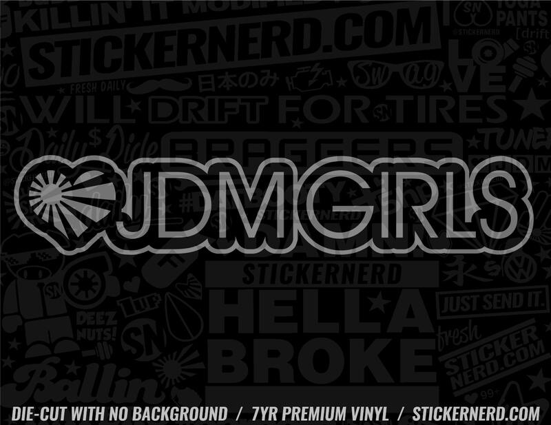 Heart JDM Girls Sticker - Window Decal - STICKERNERD.COM