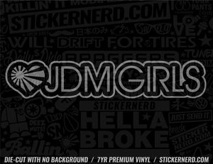 Heart JDM Girls Sticker - Window Decal - STICKERNERD.COM