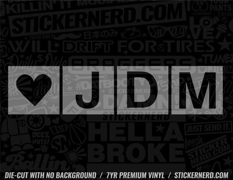 Heart JDM Sticker - Decal - STICKERNERD.COM