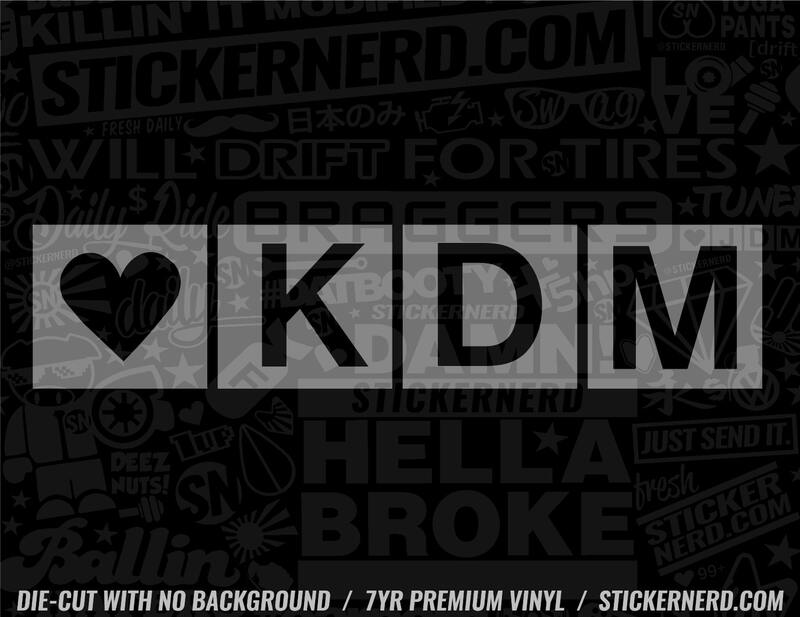 Heart KDM Sticker - Decal - STICKERNERD.COM