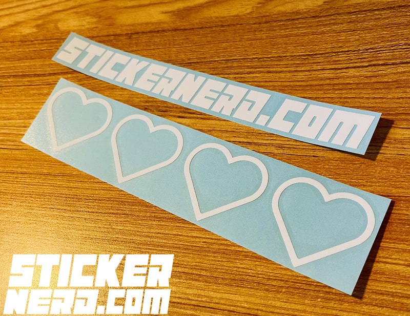 Hearts Sticker - Decal - STICKERNERD.COM