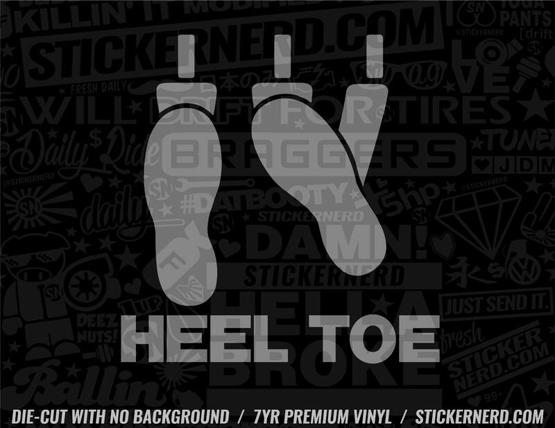 Heel Toe Sticker - Decal - STICKERNERD.COM