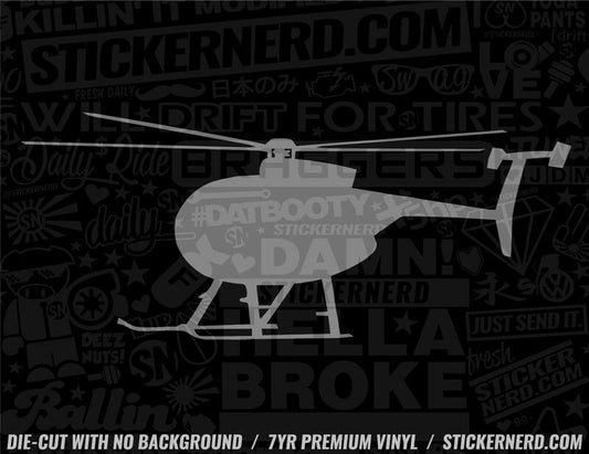 Helicopter Sticker - Window Decal - STICKERNERD.COM