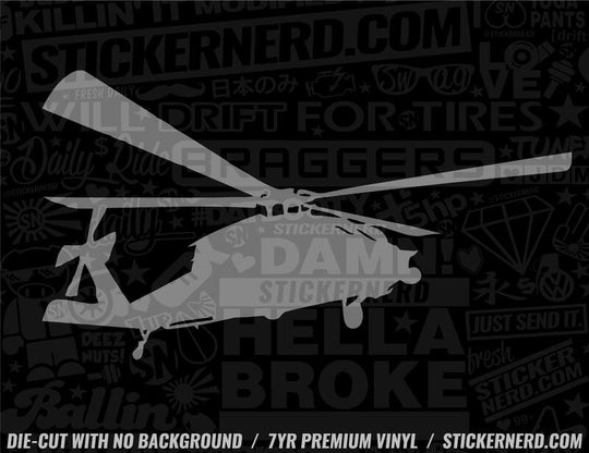 Helicopter Sticker - Decal - STICKERNERD.COM