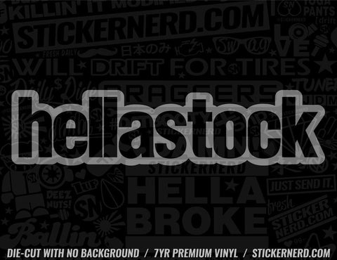 HellaStock Hella Stock Sticker - Decal - STICKERNERD.COM