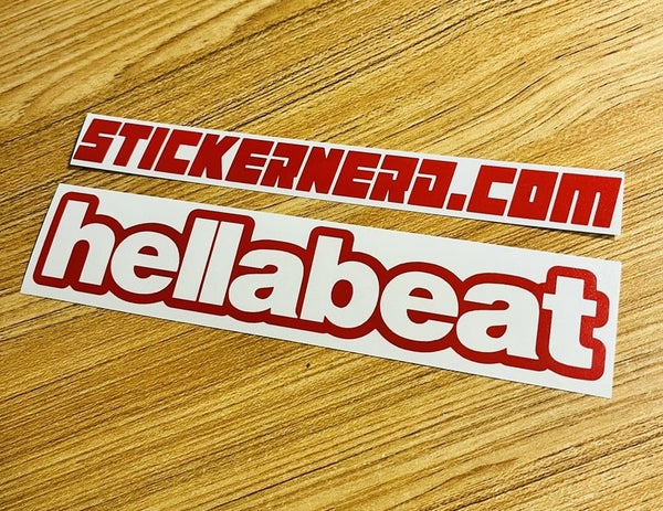 Hella Beat Sticker - STICKERNERD.COM