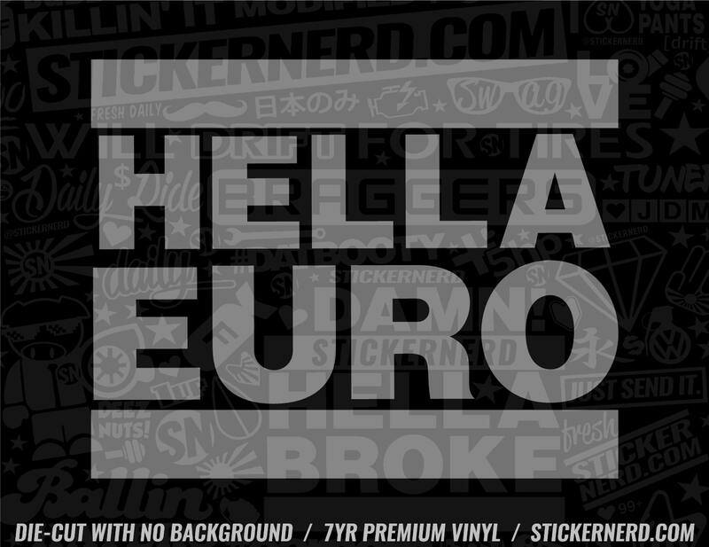 Hella Euro Sticker - Window Decal - STICKERNERD.COM