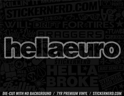 Hella Euro Sticker - Decal - STICKERNERD.COM