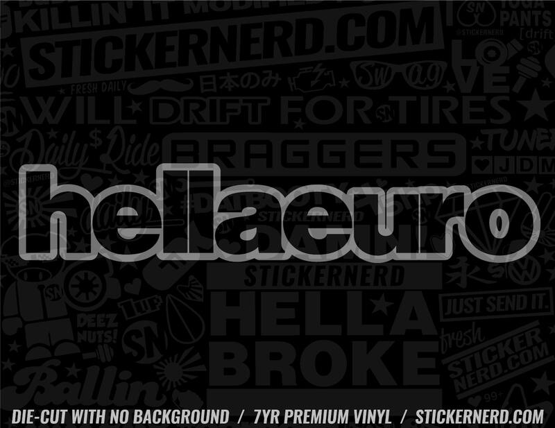 Hella Euro Sticker - Decal - STICKERNERD.COM