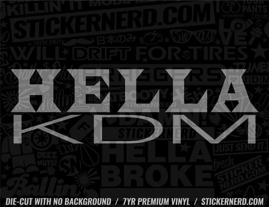 Hella KDM Sticker - Window Decal - STICKERNERD.COM