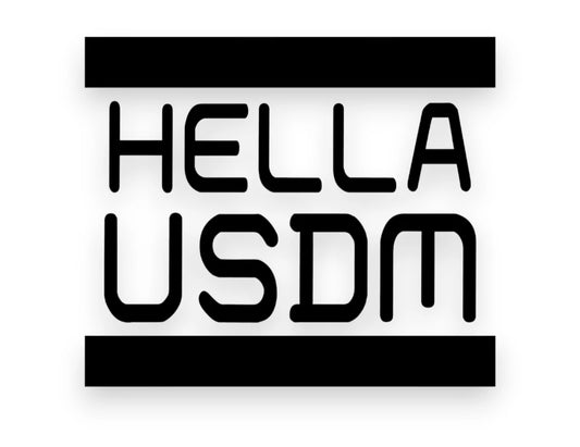 Hella USDM Sticker - Window Decal - STICKERNERD.COM