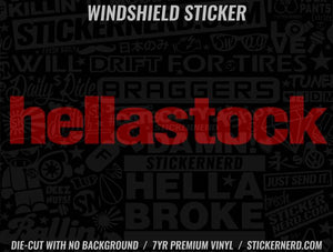 Hellastock Windshield Sticker - Window Decal - STICKERNERD.COM