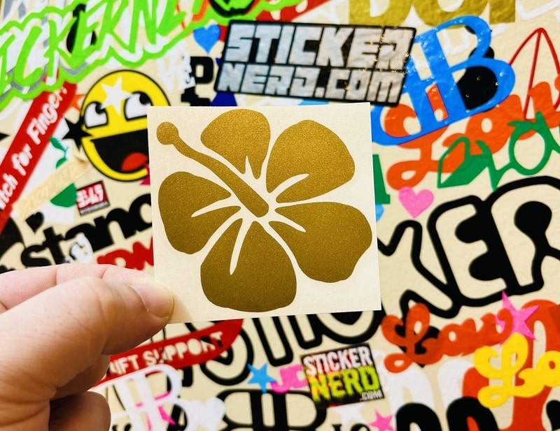 Hibiscus Flower Decal - STICKERNERD.COM