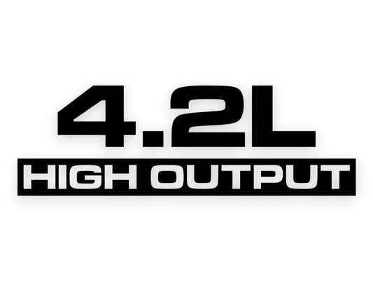 4.2L High Output Sticker - Decal - STICKERNERD.COM