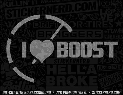 I Heart Boost Sticker - Decal - STICKERNERD.COM