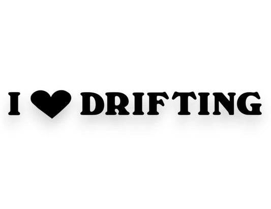 I Heart Drifting Sticker - Window Decal - STICKERNERD.COM