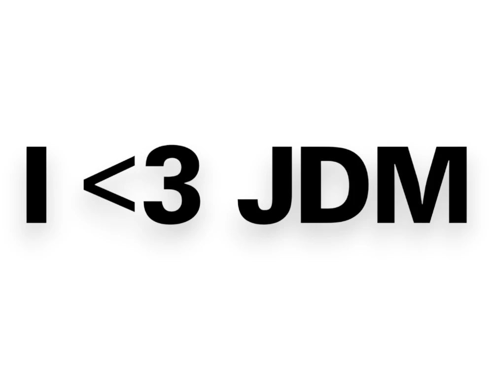 I Heart JDM Sticker - Decal - STICKERNERD.COM