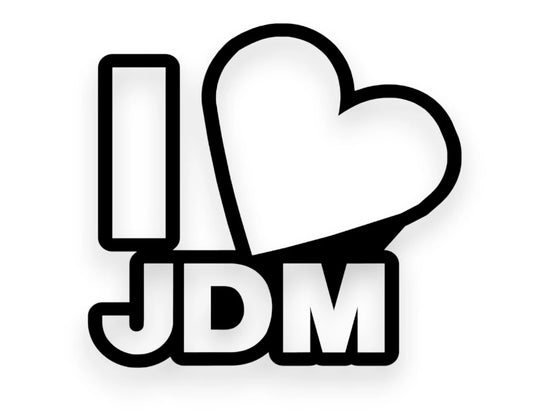 I Heart JDM Sticker - Window Decal - STICKERNERD.COM