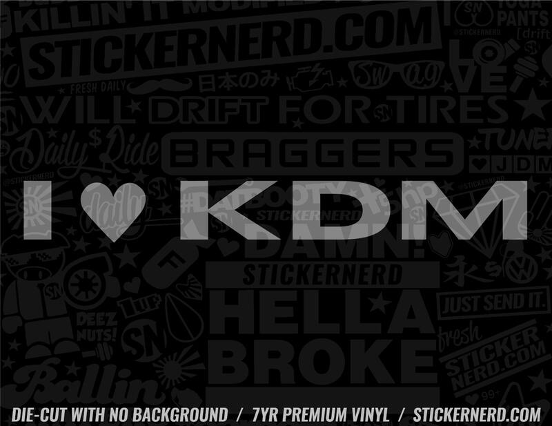 I Heart KDM Sticker - Window Decal - STICKERNERD.COM